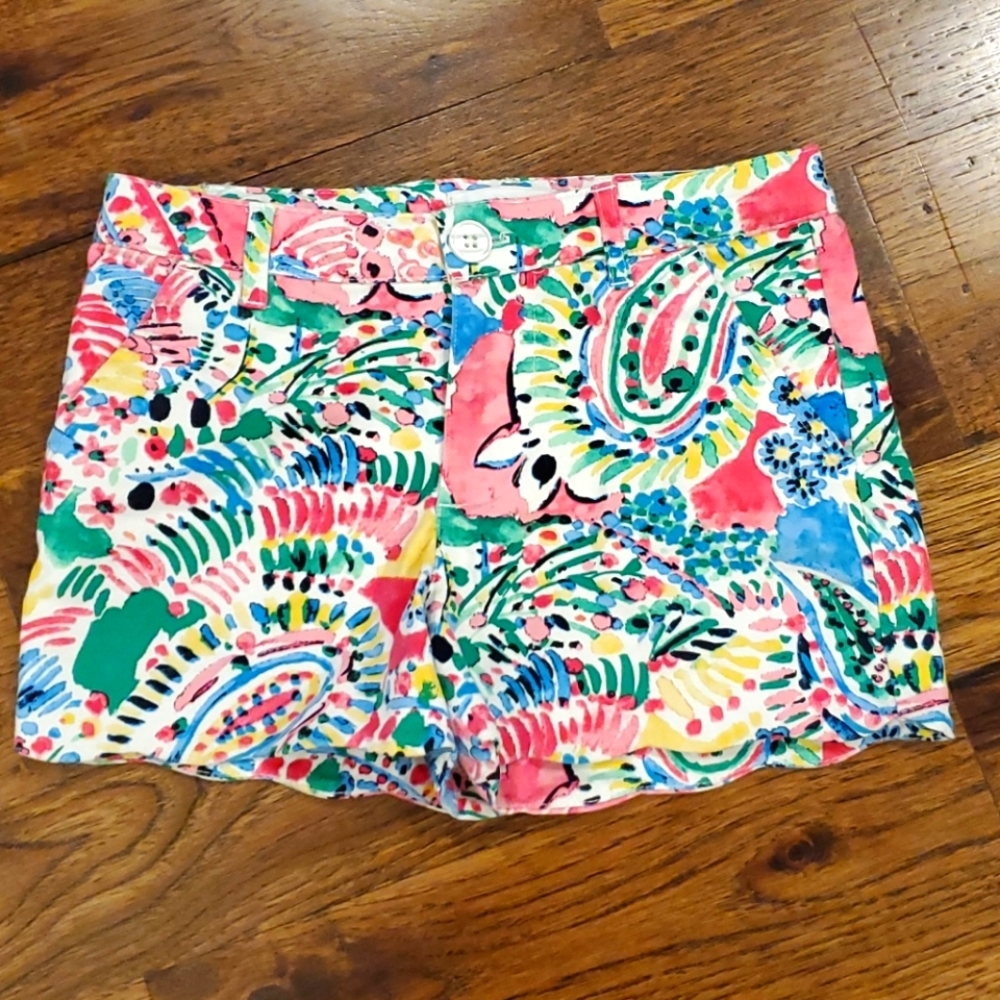 Girls Crown & Ivy multi color shorts size 8